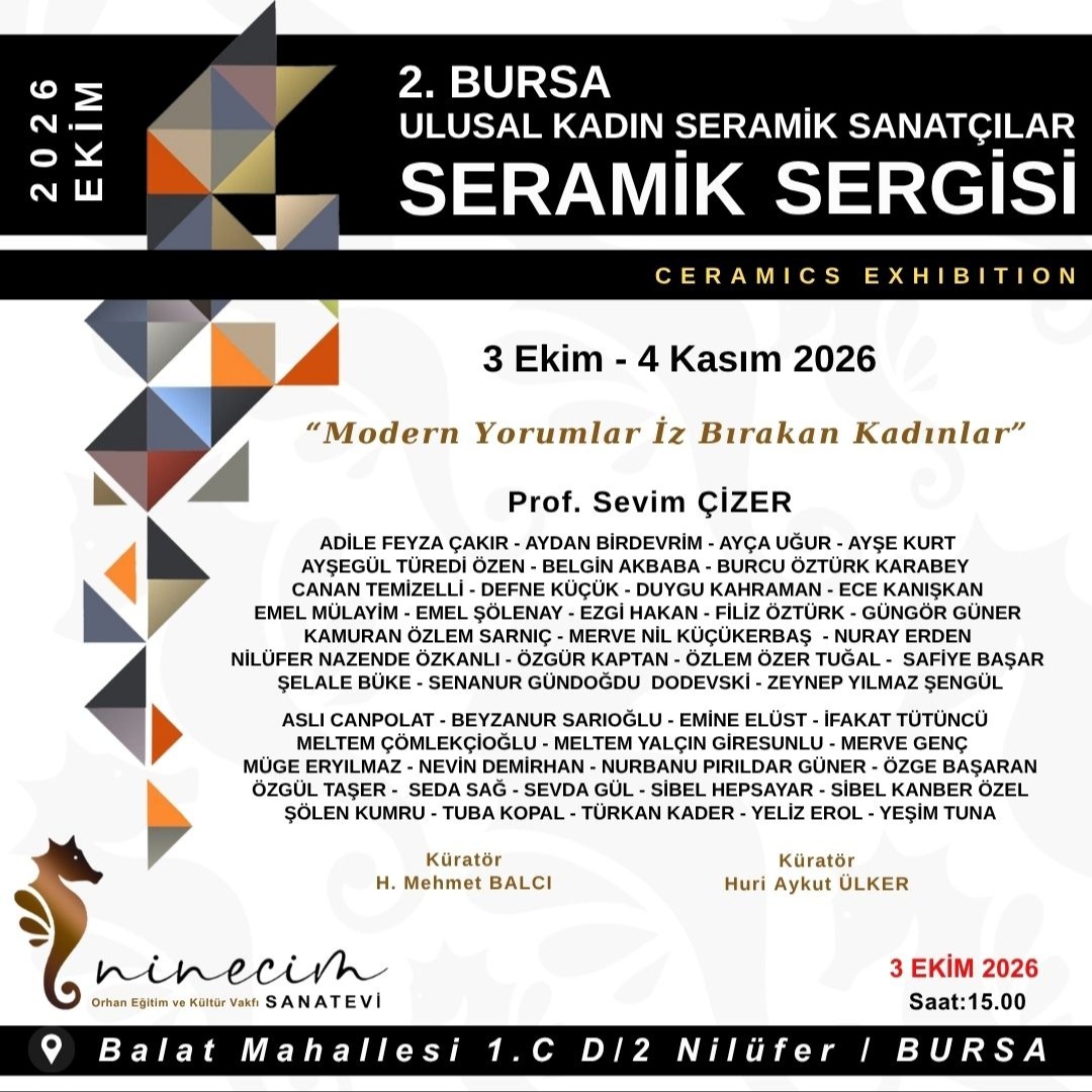 Öğr. Gör. Senanur Gündoğdu Dodevski, 2. Bursa Ulusal Kadın Seramik Sanatçıları Sergisi’nde